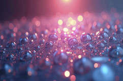 Pink Blue Bubbles Background Product Image 1