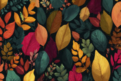 Colorful Leaves Background Wallpaper Product Image 1