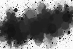 Abstract Black Ink Splatter on a White Background Wallpaper Product Image 1