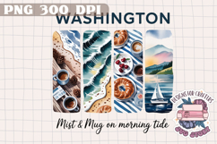 USA STATE America Brushstrokes PNG Watercolor Design Sign Product Image 1