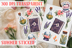 Summer sticker Cute flowers Love Picnic Beach Spring Product Image 1