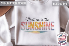 Summer Beach Sea Quote Watercolor Sublimation PNG Product Image 1