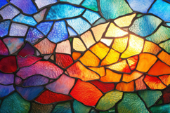 Colorful Mosaic Art Vibrant Tiles Background Wallpaper Product Image 1