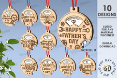 Father’s Day Ornament Bundle Laser Cut. Gift For Dad SVG Product Image 1