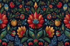 Colorful Floral Pattern Background Product Image 1