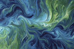 Blue And Green Wave Patterns Background Product Image 1
