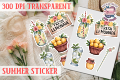 Summer sticker Cute flowers Love Picnic Beach Spring Product Image 1