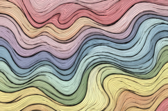 Colorful Waves Background Product Image 1