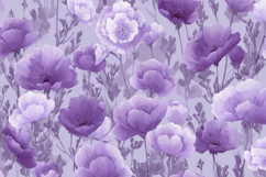 Purple Floral Pattern Background Product Image 1