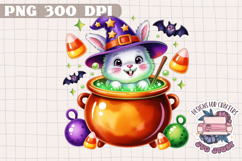 Cute Halloween Animal Autumn Sublimation design Fall KIds Product Image 1