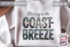 Summer Beach Sea Quote Watercolor Sublimation PNG Product Image 1