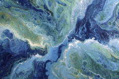 Blue And Green Wave Patterns Background Product Image 1