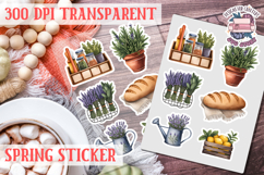 Spring sticker Cute vintage flowers Love PNG Funny Product Image 1