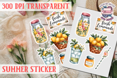 Summer sticker Cute flowers Love Picnic Beach Spring Product Image 1