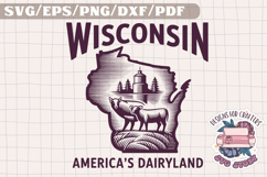 USA STATE America Vintage SVG Monochrome Design Patriotic Product Image 1