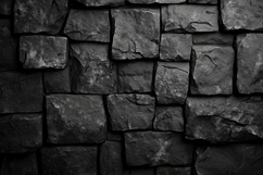 Black Stone Wall Background Wallpaper Product Image 1