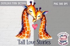 Valentine Love Animals Cute Quote Sublimation Design PNG Product Image 1