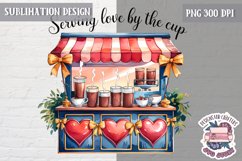 St Valentine’s Coquette Bow PNG Holidays Funny Watercolor Product Image 1
