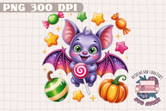Cute Halloween Animal Autumn Sublimation design Fall KIds Product Image 1
