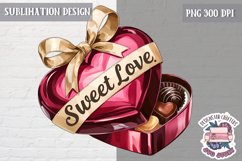Valentine Quote Symbol Love Sublimation Design PNG Heart Product Image 1