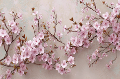 Pink Cherry Blossoms Background Product Image 1