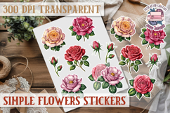 Summer Flowers sticker Scrapbook PNG Botanical Beach Product Image 1