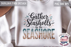 Summer Beach Sea Quote Watercolor Sublimation PNG Product Image 1