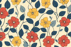 Floral Pattern Background Wallpaper Product Image 1