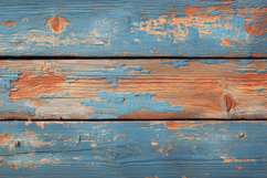 Old Blue Wooden Planks Background Wallpaper Product Image 1