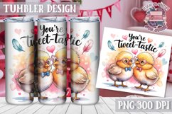 Sublimation Tumbler WRAP Love Design Quote Watercolor Animal Product Image 1