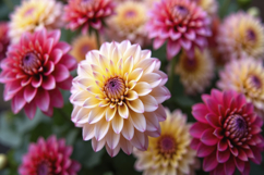 Colorful Dahlia Background Product Image 1
