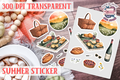Summer sticker Cute flowers Love Picnic Beach Spring Product Image 1