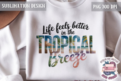 Summer Beach Sea Quote Watercolor Sublimation PNG Product Image 1