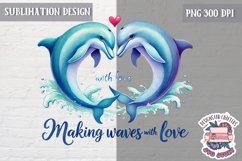 Valentine Love Animals Cute Quote Sublimation Design PNG Product Image 1