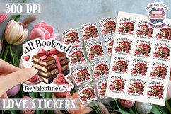 Love sticker Sheet Valentine Day Sign Lettering PNG 14 feb Product Image 1