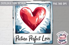 Valentine Quote Symbol Love Sublimation Design PNG Heart Product Image 1