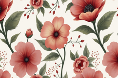 Floral Pattern Background Wallpaper Product Image 1
