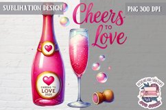 Valentine Quote Symbol Love Sublimation Design PNG Heart Product Image 1