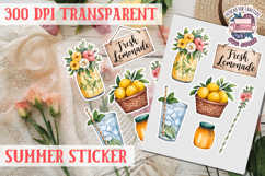 Summer sticker Cute flowers Love Picnic Beach Spring Product Image 1