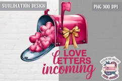 St Valentine’s Coquette Bow PNG Holidays Funny Watercolor Product Image 1