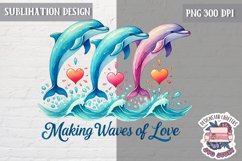 Valentine Love Animals Cute Quote Sublimation Design PNG Product Image 1