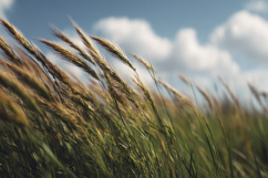 Scenic Field of Tall Grass Background Wallpaper Product Image 1