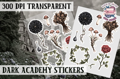 Gothic sticker sheet Magic Scrapbook PNG Spells Witch Product Image 1