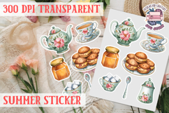 Summer sticker Cute flowers Love Picnic Beach Spring Product Image 1