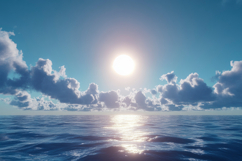 Sunrise at Sea Background Wallpaper Product Image 1