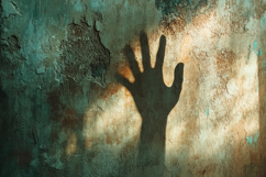 Shadow of a Hand in Wall Background Wallpaper Product Image 1