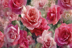 Pink Watercolor Flower Background Product Image 1