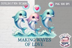 Valentine Love Animals Cute Quote Sublimation Design PNG Product Image 1