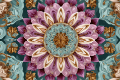 Intricate Floral Mandala Pattern Product Image 1