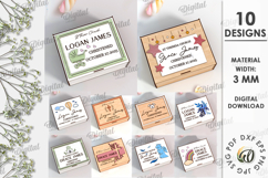 Christening Keepsake Bundle Laser Cut. Wooden Memory Box SVG Product Image 1